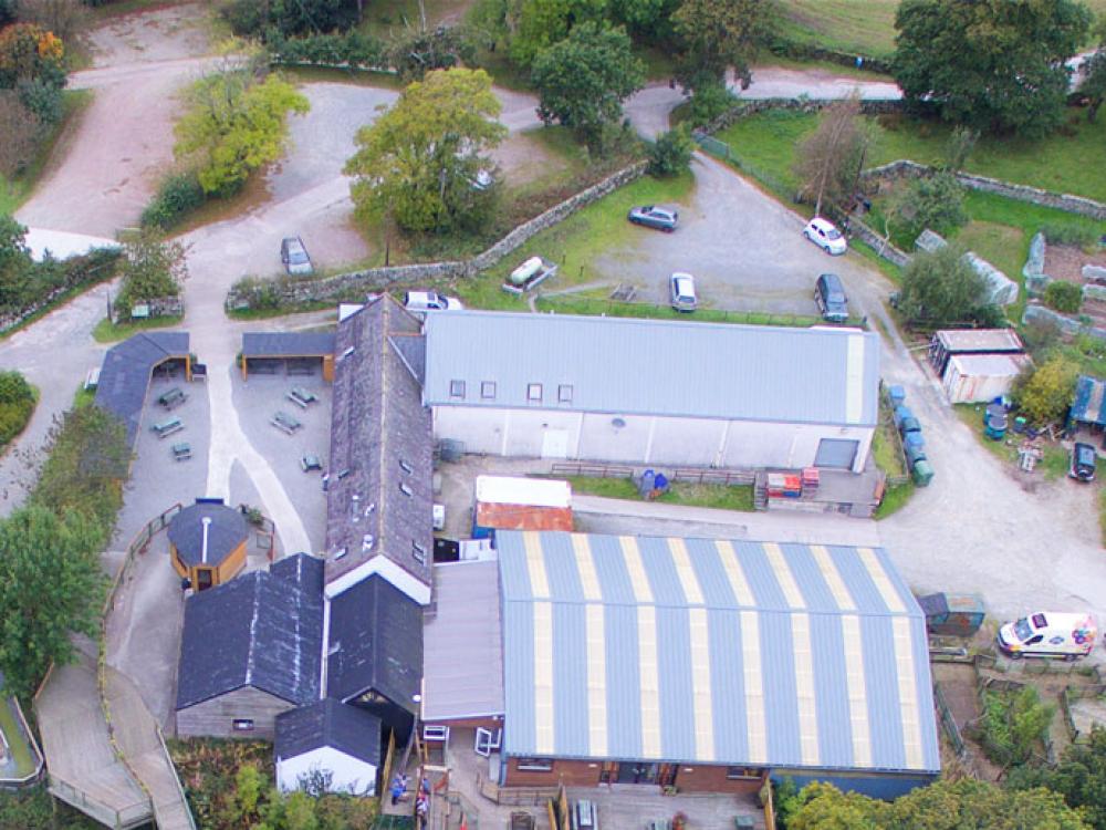 aerial shot of cream o galloway